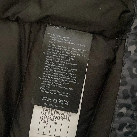 Helly Hansen sz M Ebony Leopard Svalbard down zip up puffer hooded great… - Picture 11 of 16